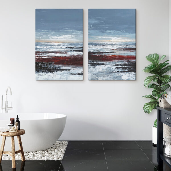 Painting of a beach