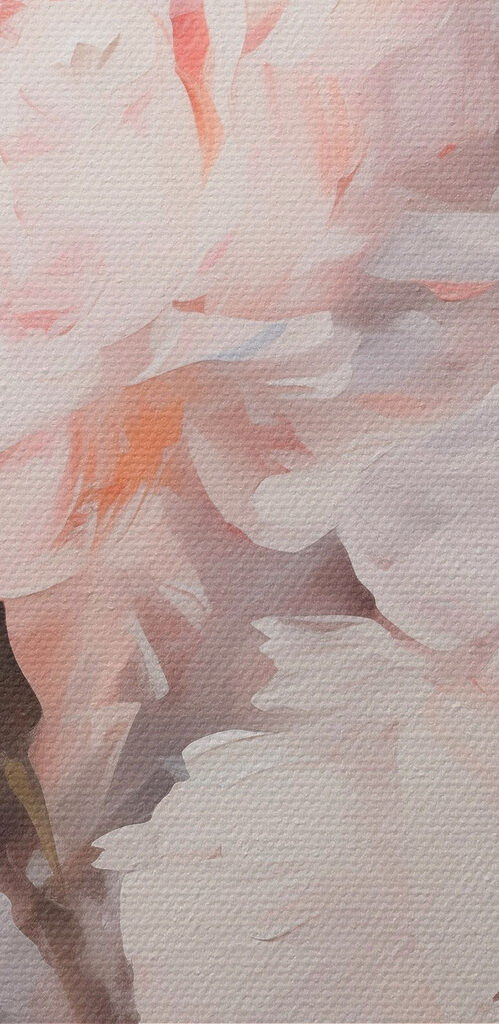 Painting of flowers in a vase