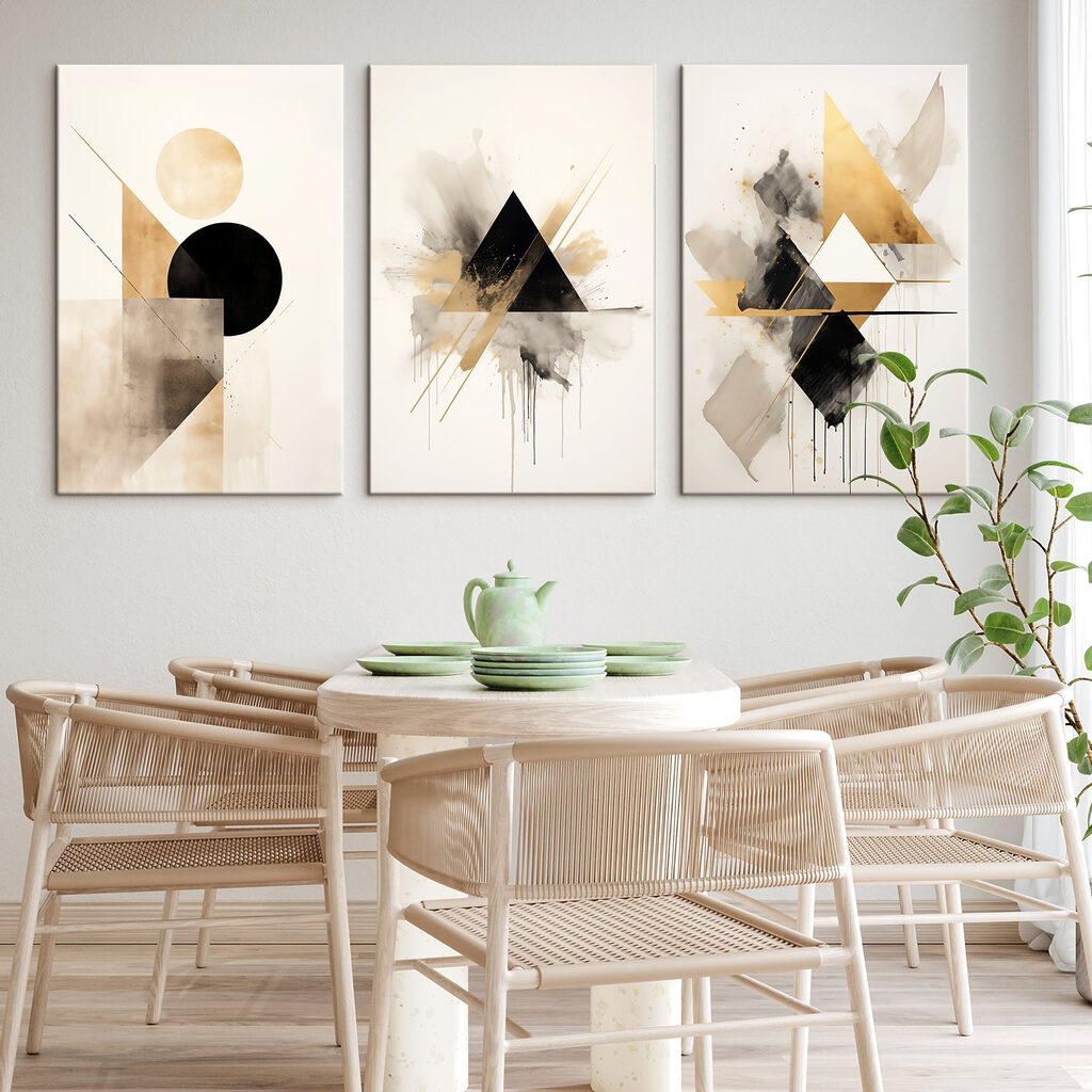 Group of art pieces