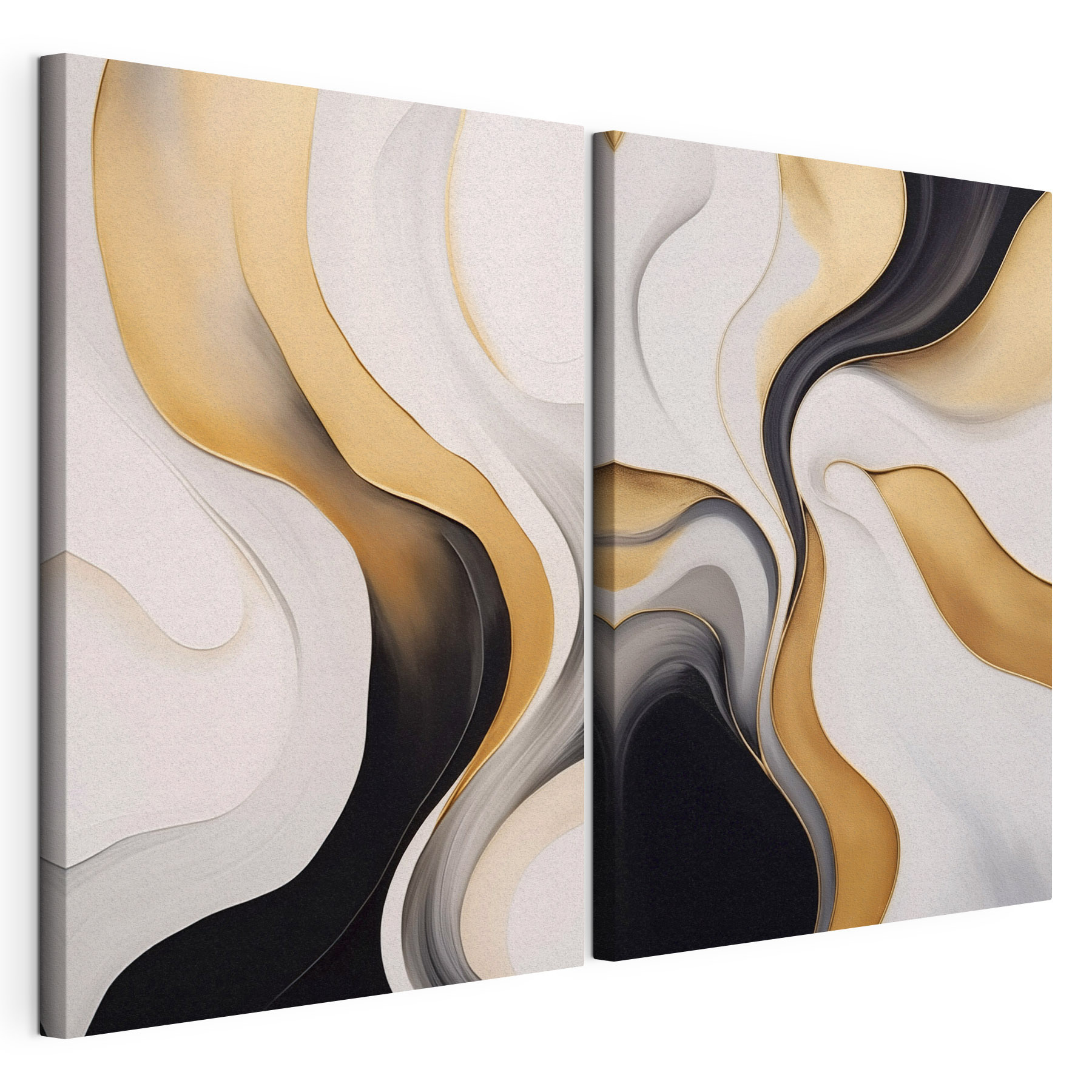 Fluid lines in soft color tones