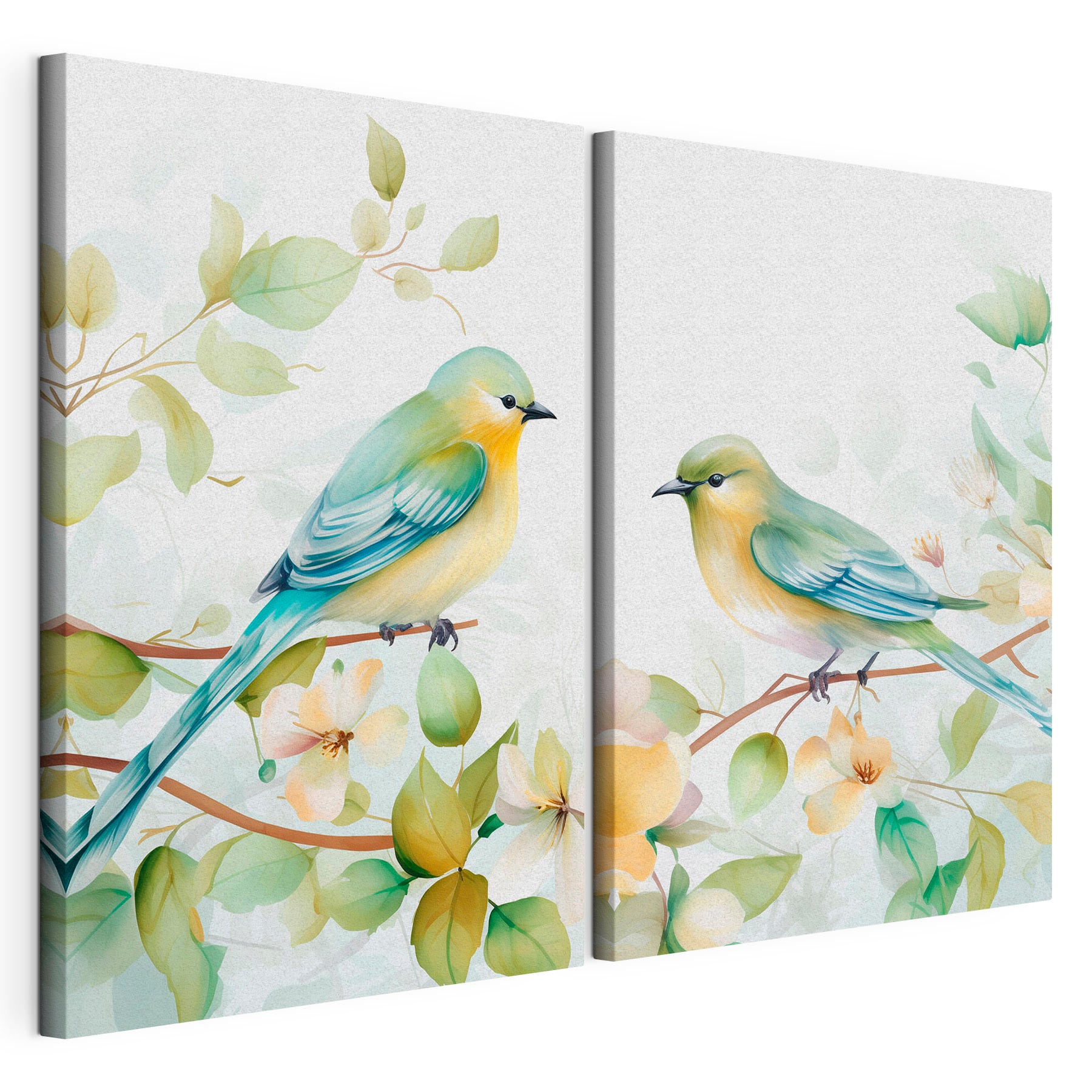 Two birds on a branch