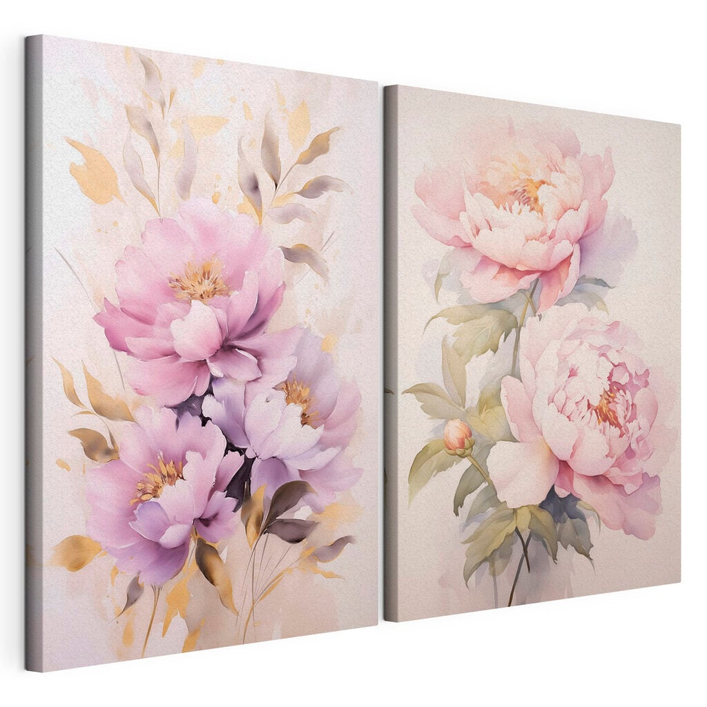 Delicate blossoms in soft hues