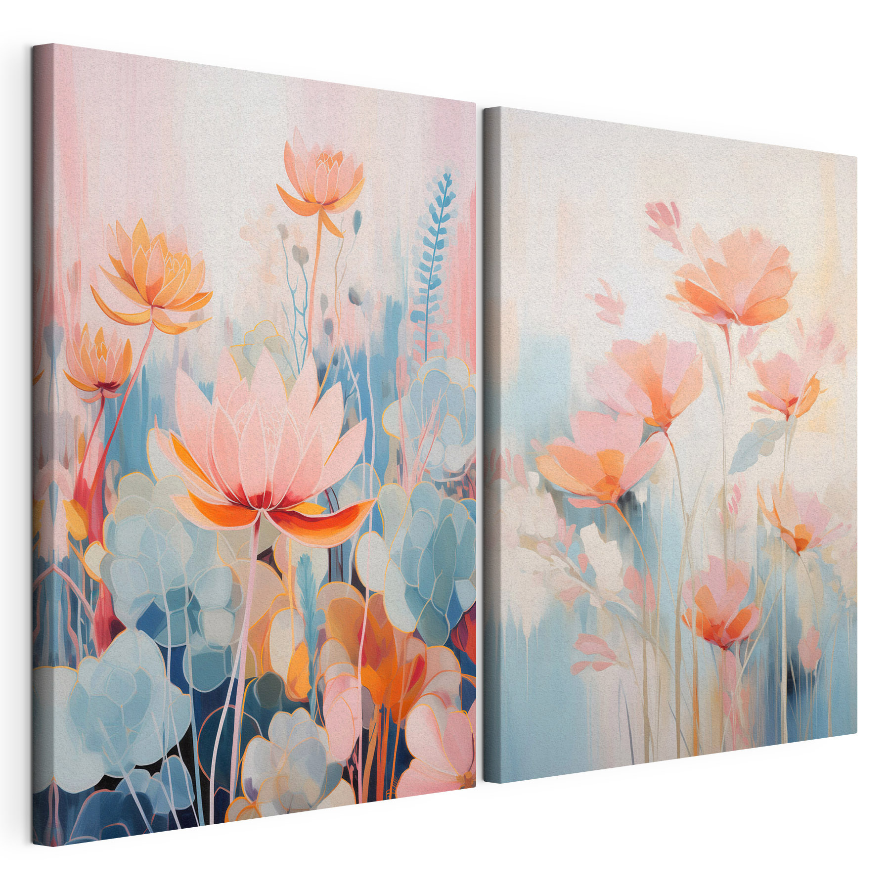 Painting of flowers and plants