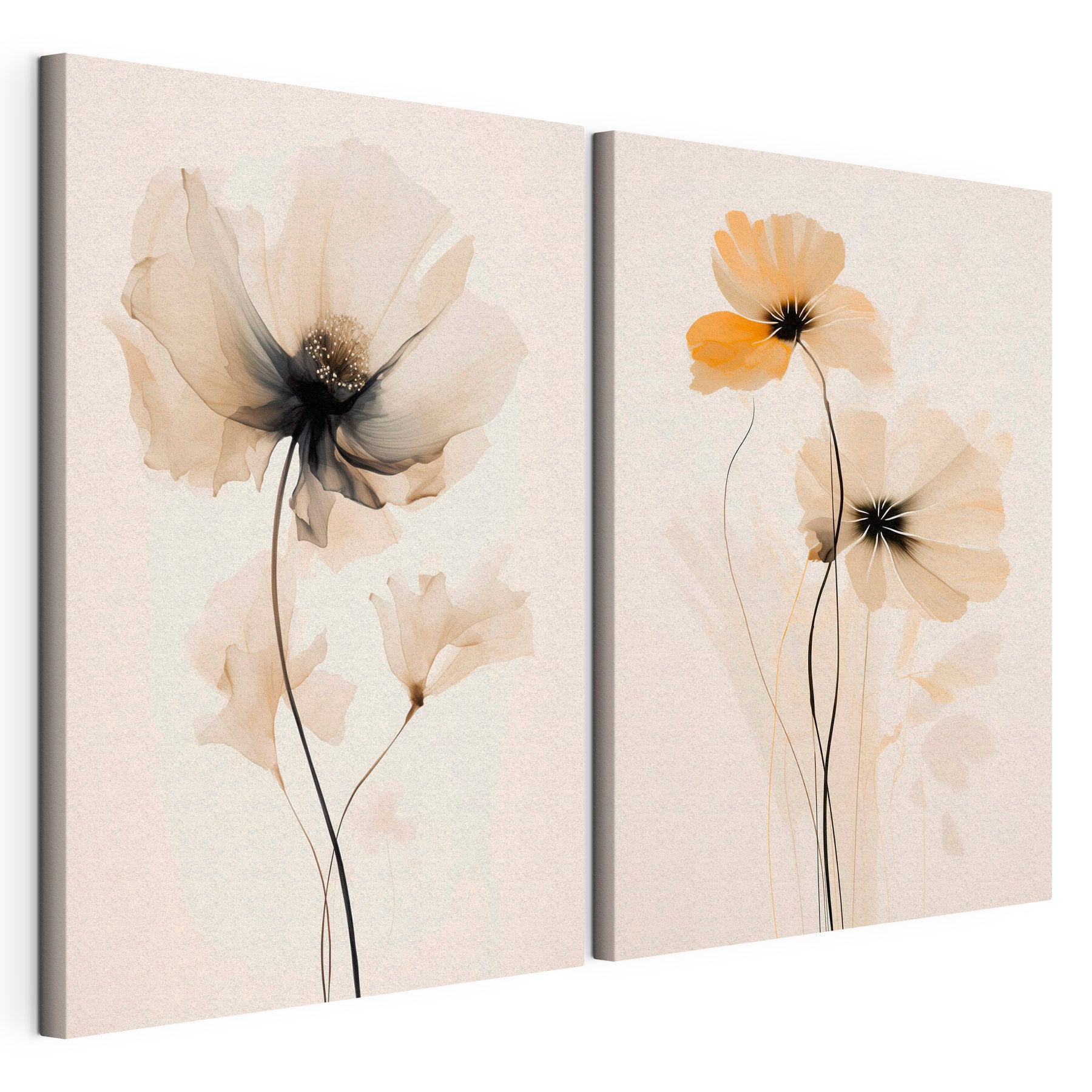 Delicate blooms in soft hues