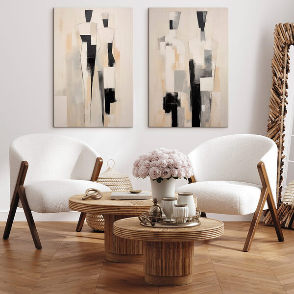 Couple of paintings of people