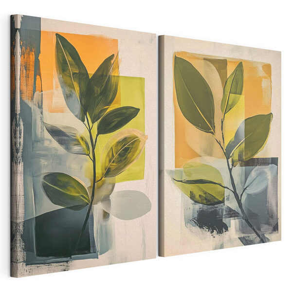 Tablou modular pe pânză Tablou reprezentând o plantă