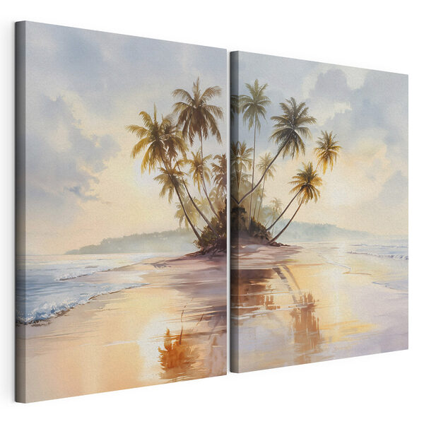 Palm trees on a beach