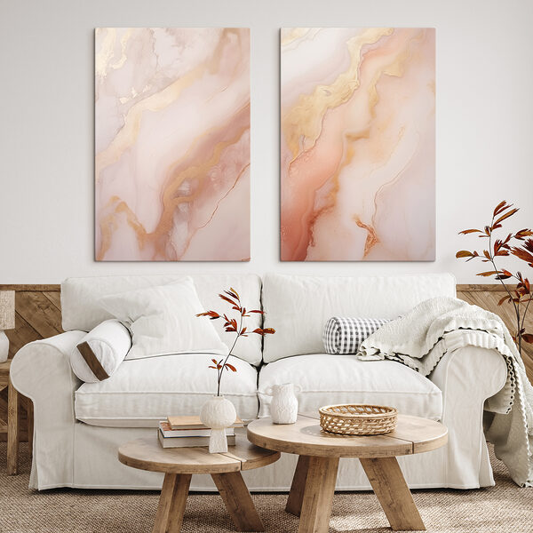 Soft swirls in warm colors