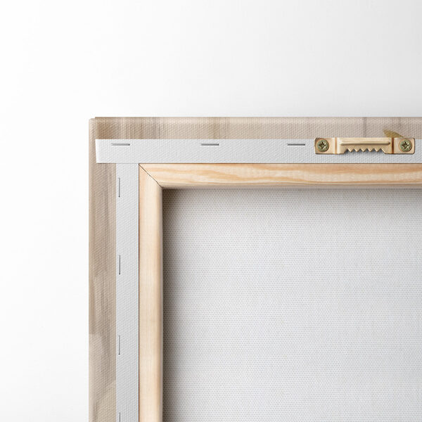 Painting of flowers on a wood surface