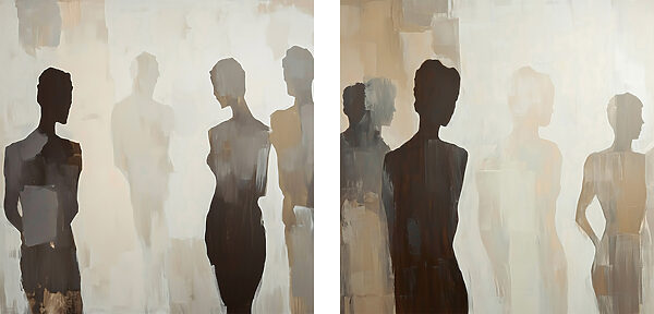 Painting of a woman's body