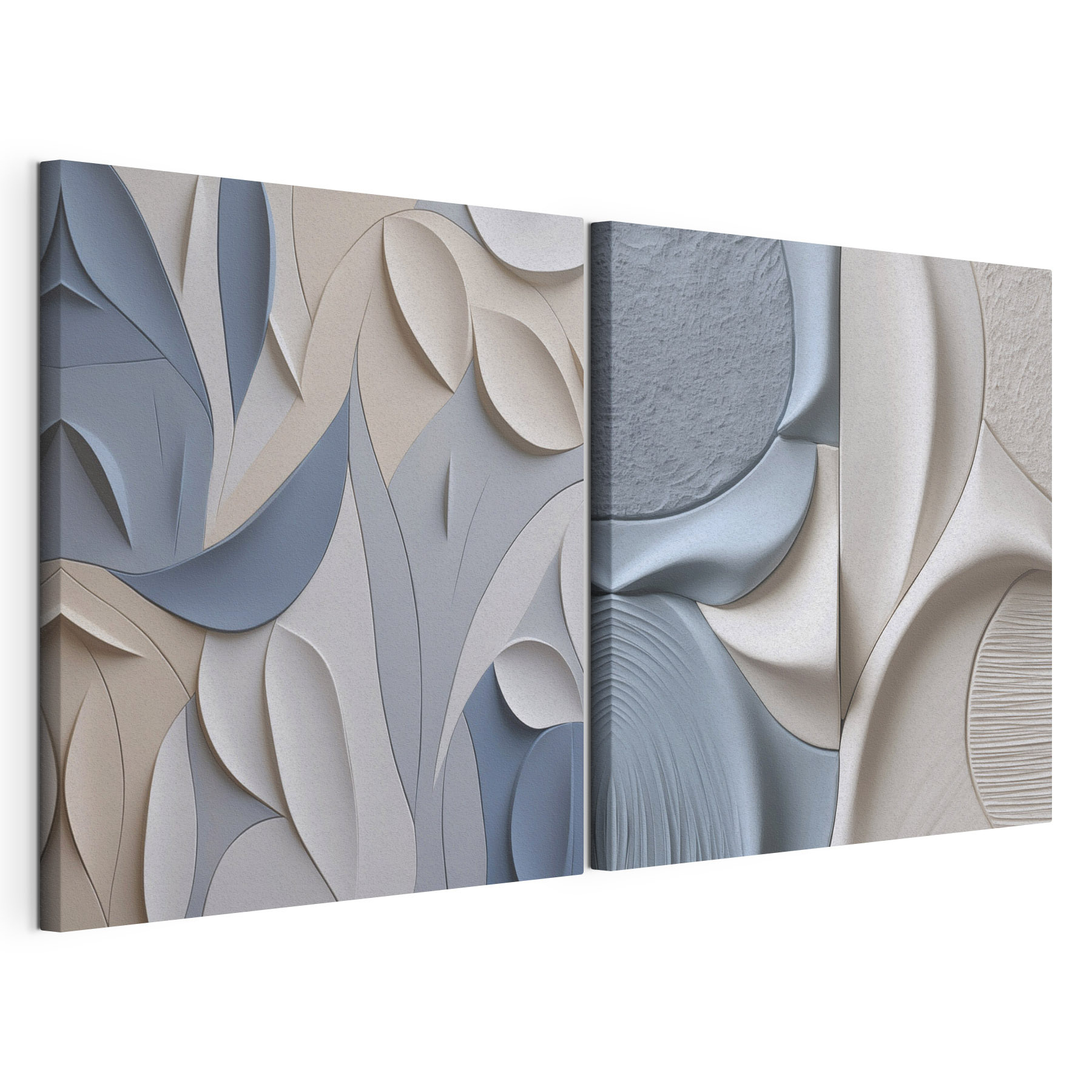 Soft curves in soothing color palette