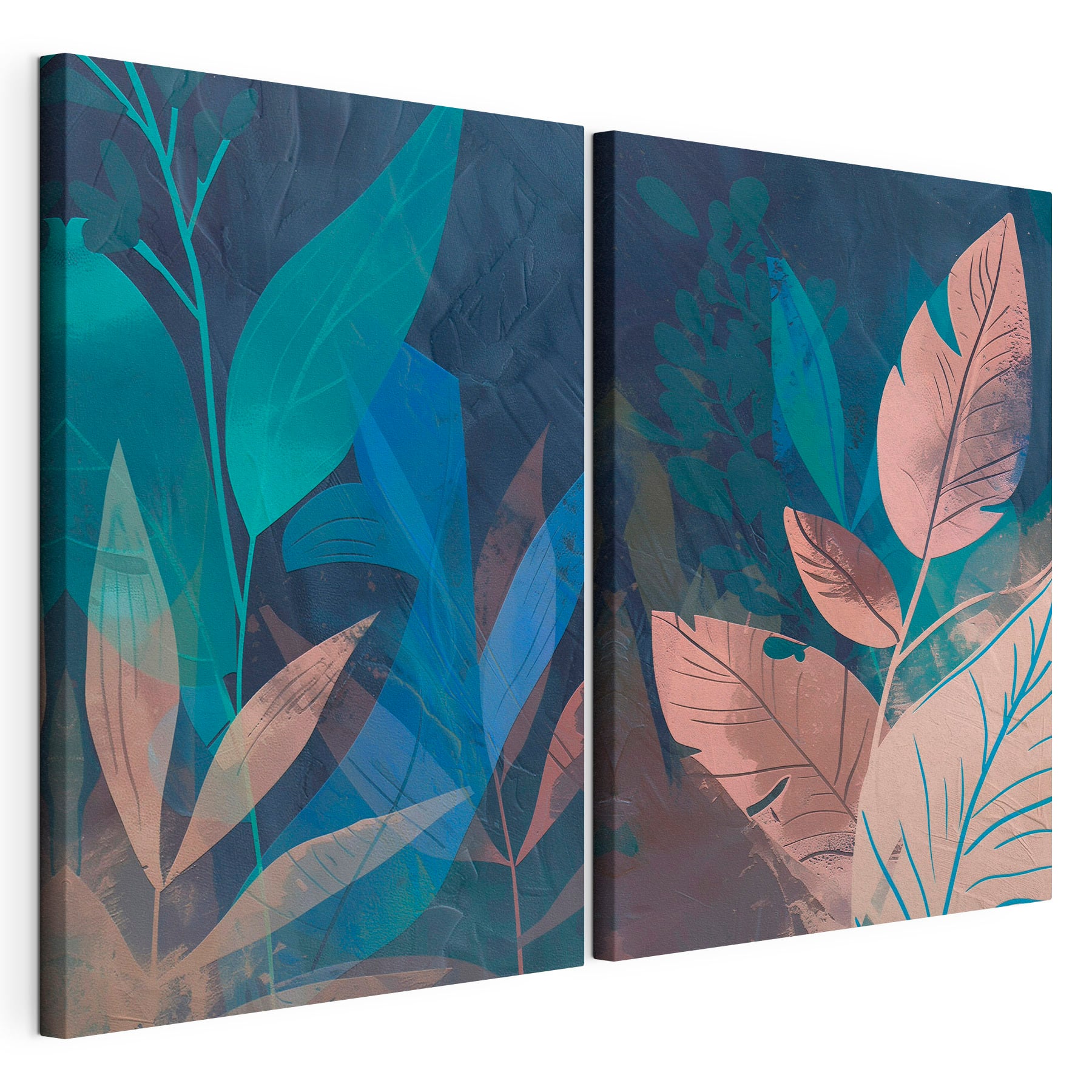 Painting of leaves and plants
