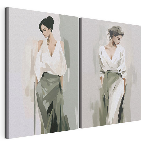 Woman in a white shirt