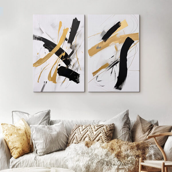 Dynamic strokes in bold contrast