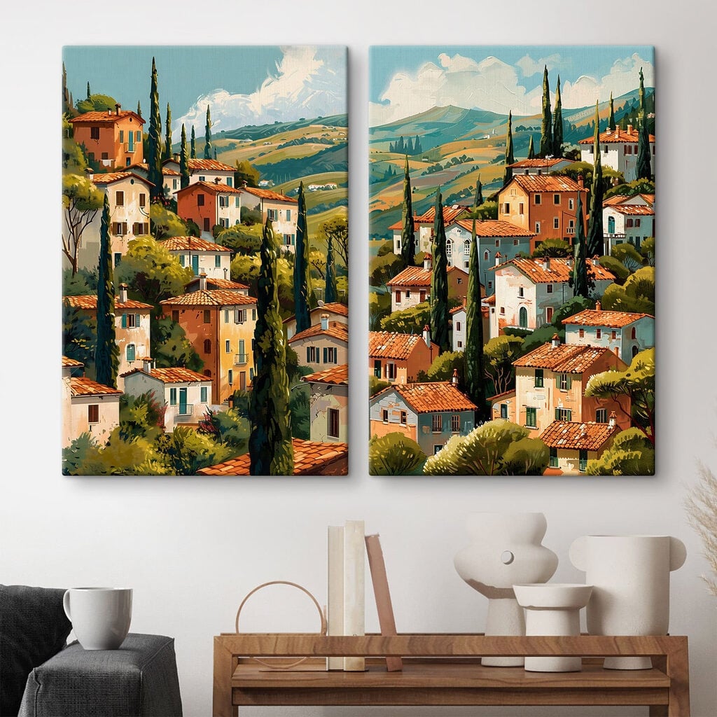 Painting of a town