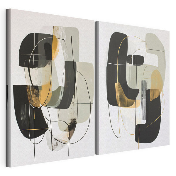 Painting of different shapes and colors