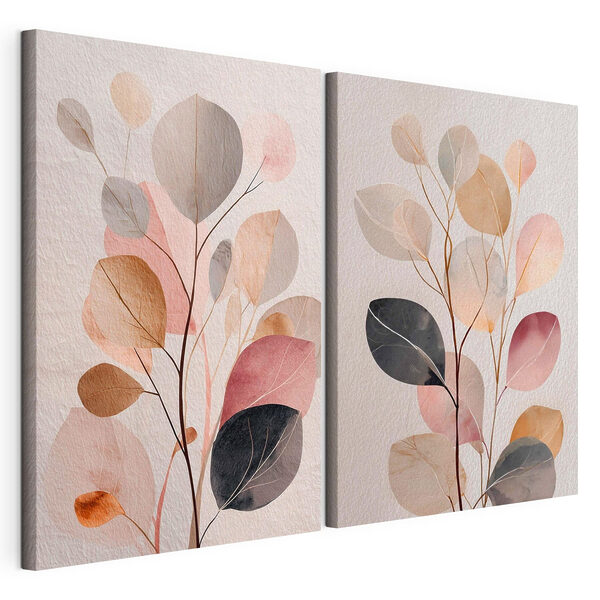 Painting of a plant with leaves