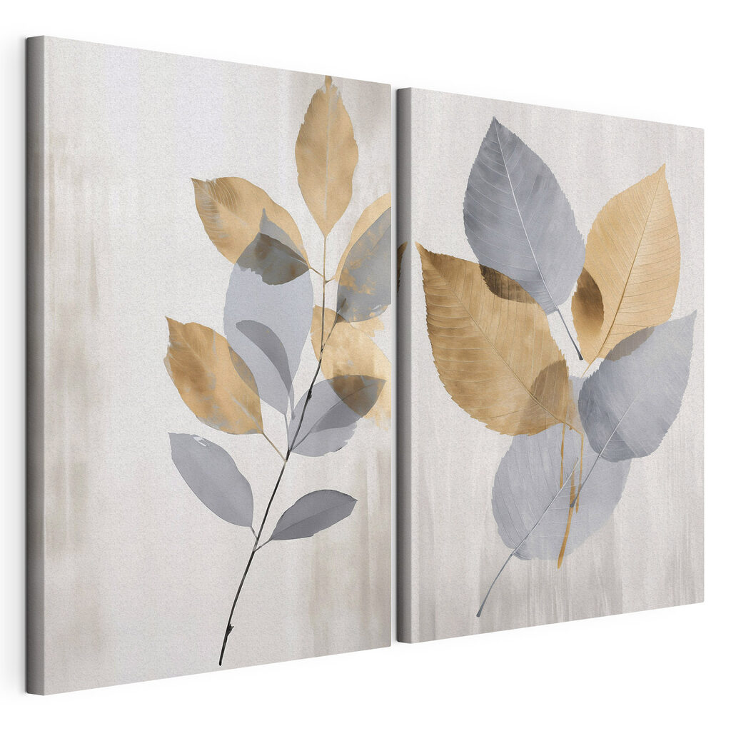 Elegant leaves in soft hues
