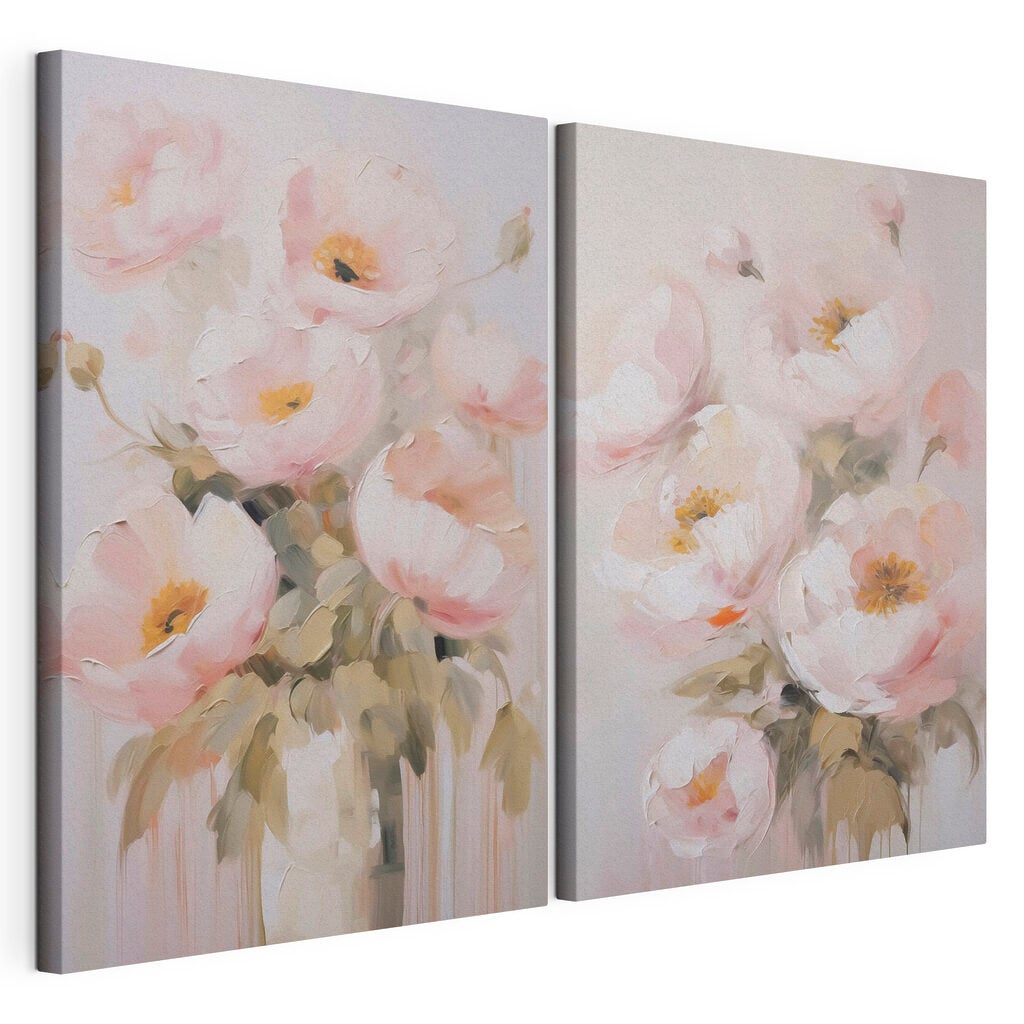 Painting of flowers in a vase