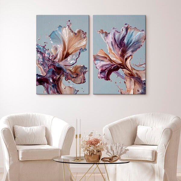 Fluid beauty in motion and color