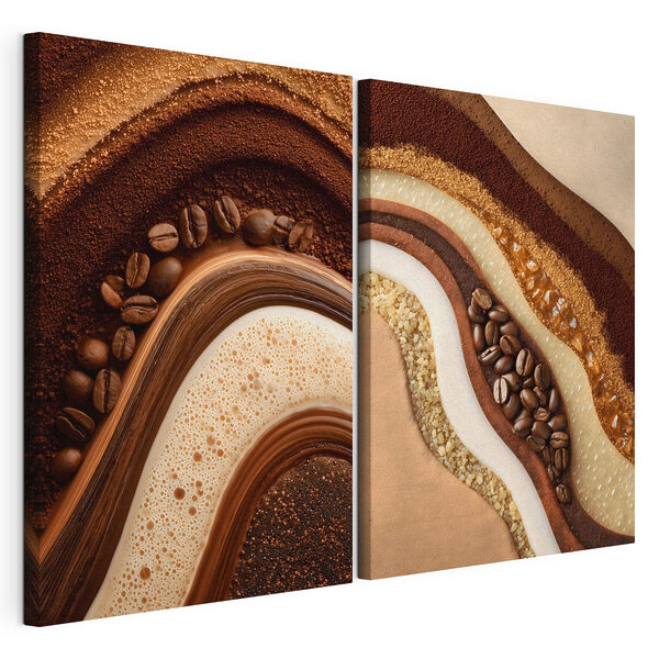 Coffee and caramel delight in layers