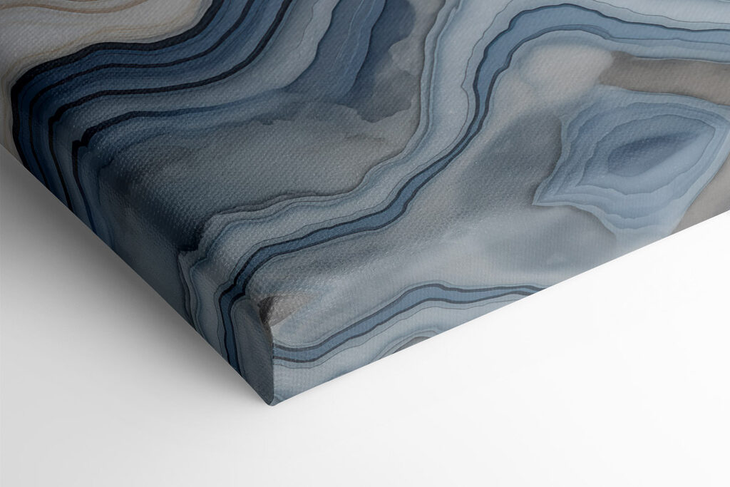Flowing waves of serene colors