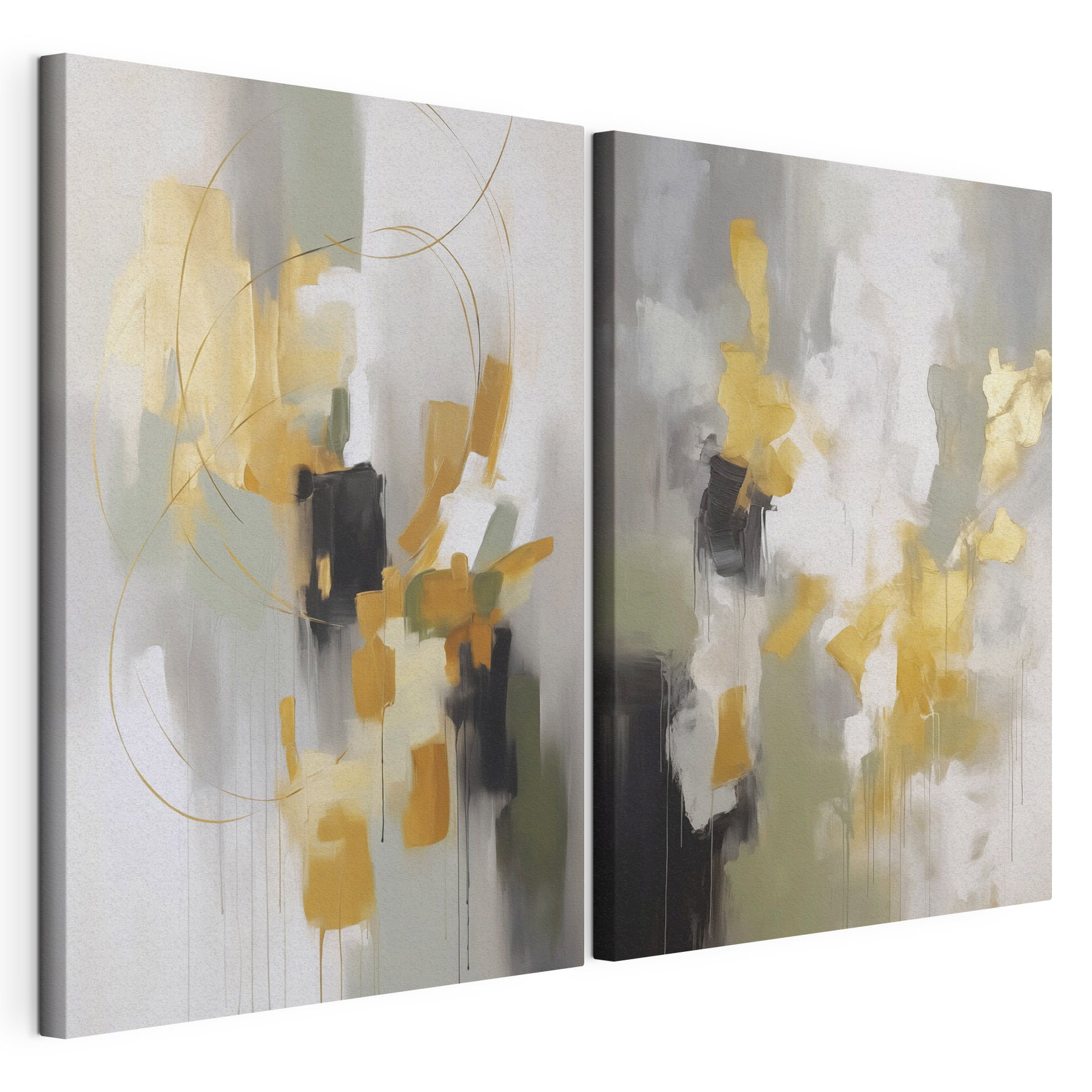 Abstract expressions in soft hues