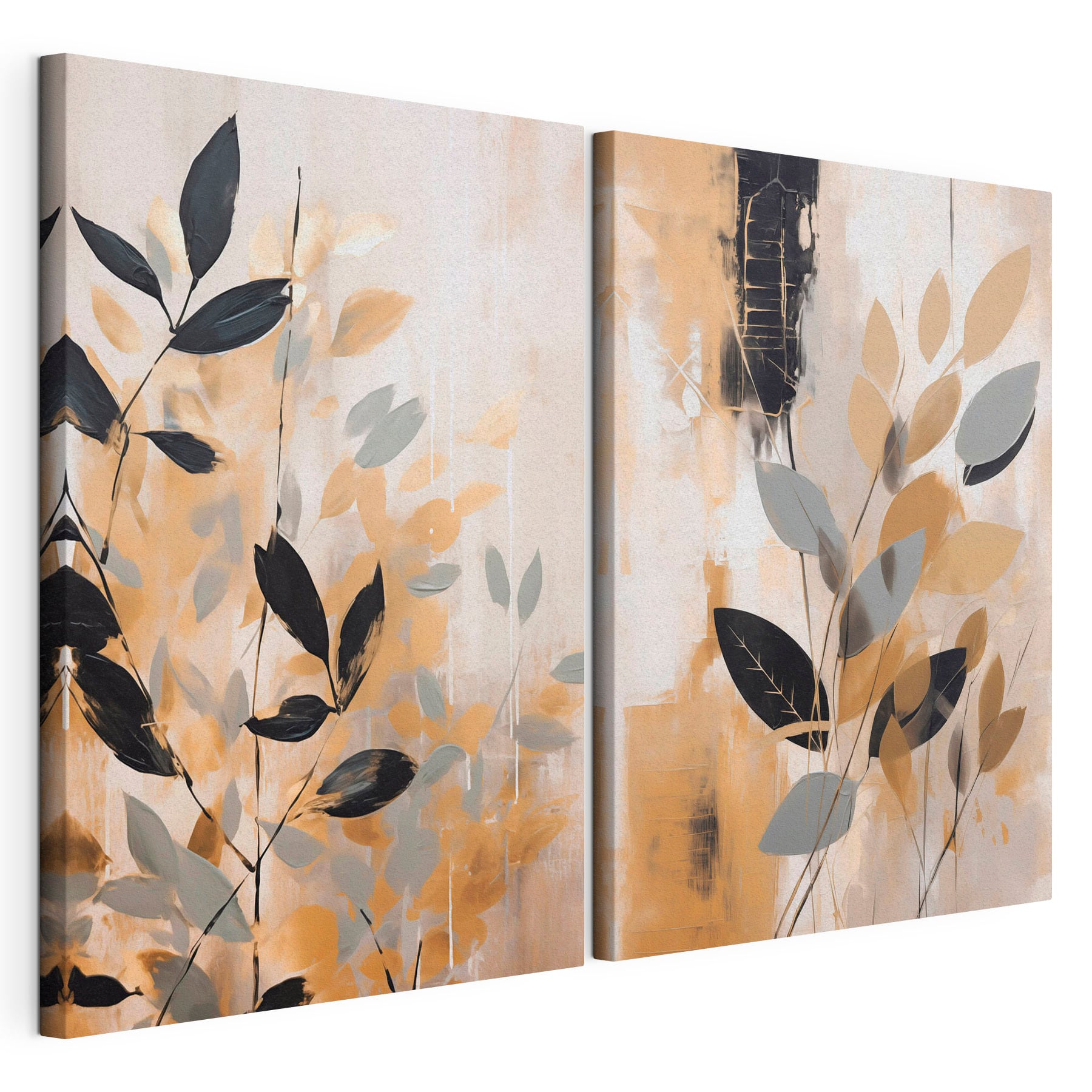 Painting of leaves and branches