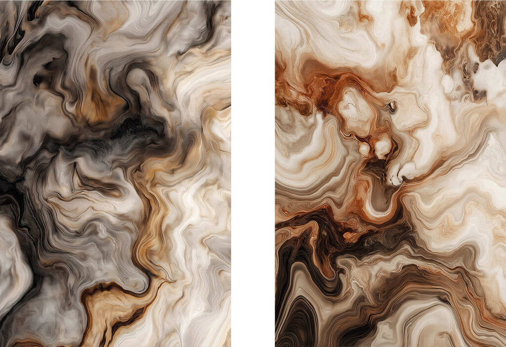 Ethereal swirls in warm tones