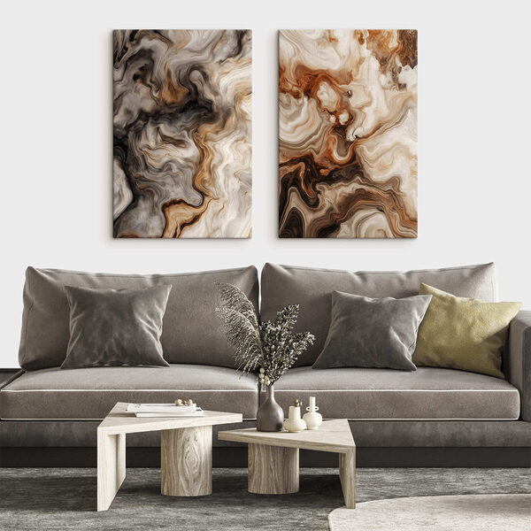 Ethereal swirls in warm tones