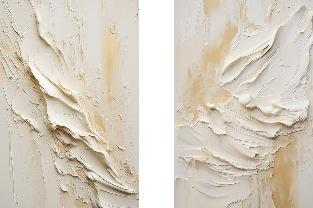 Abstract layers of soft neutral tones