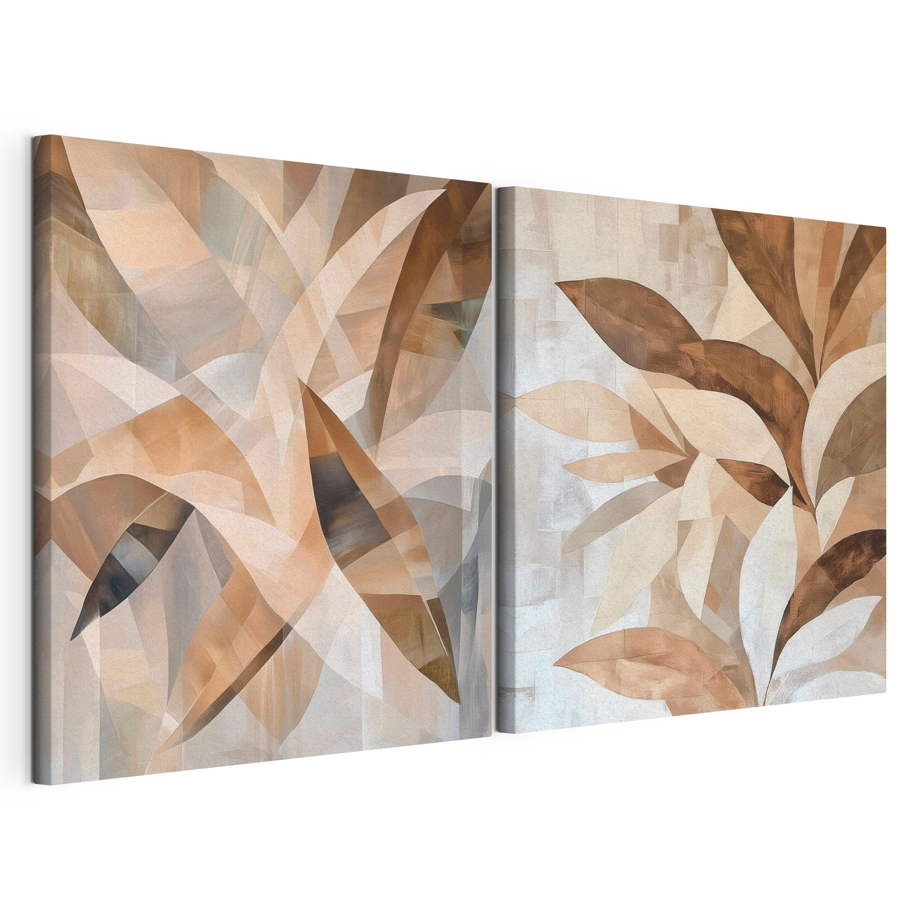 Fluid forms in warm hues