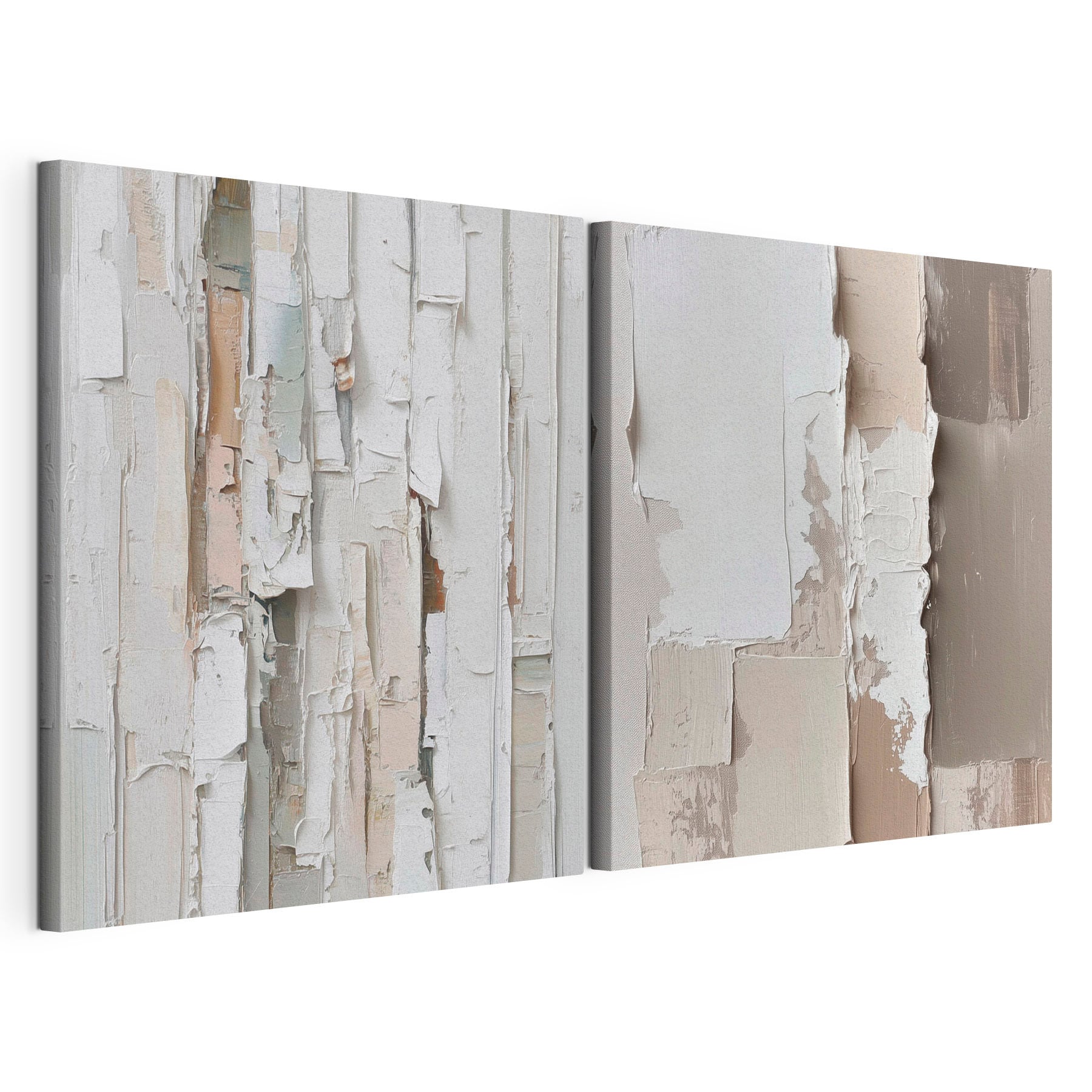 Abstract layers of soft hues