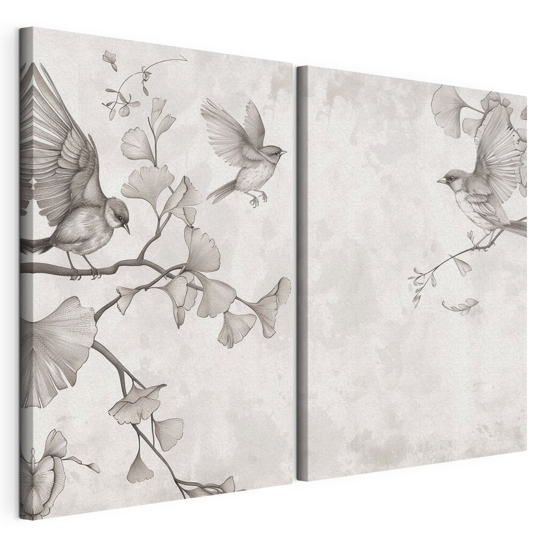 Two birds on a branch