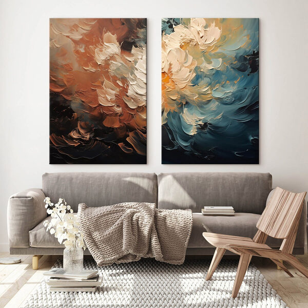 - Captivating dance of colors and forms