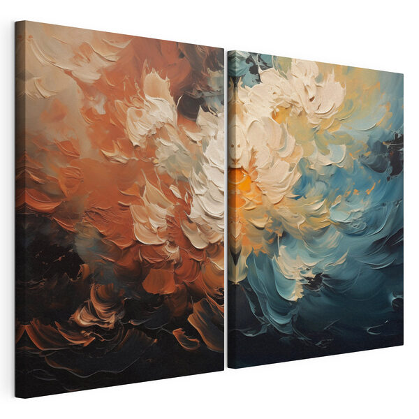 - Captivating dance of colors and forms