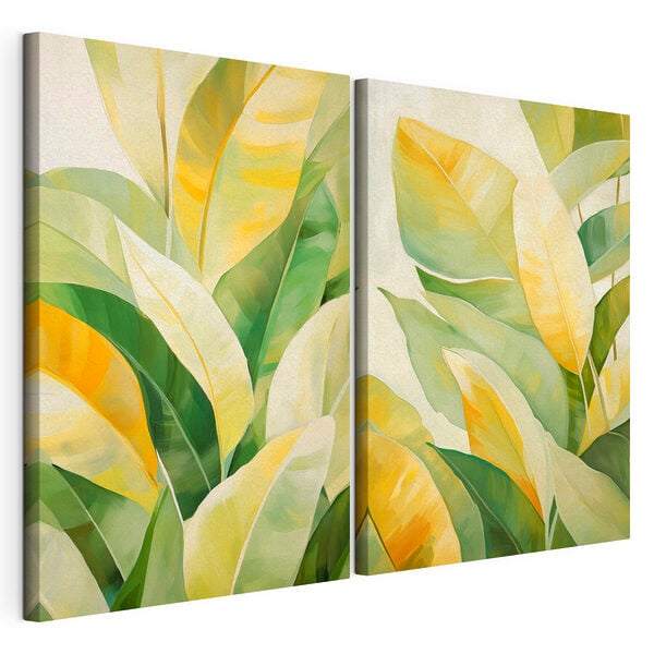 Vibrant Leaves in Soft Shades
