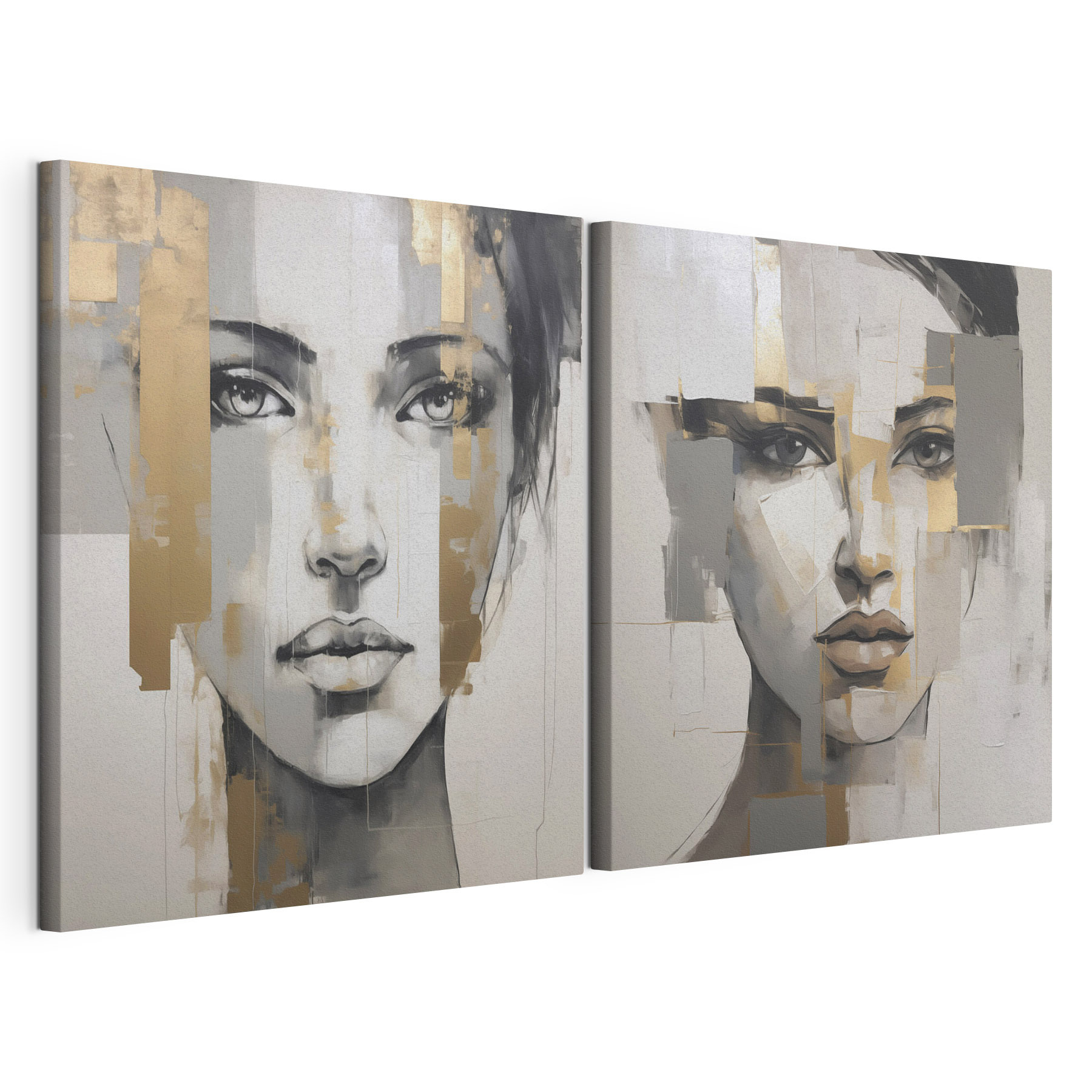 Painting of a woman's face