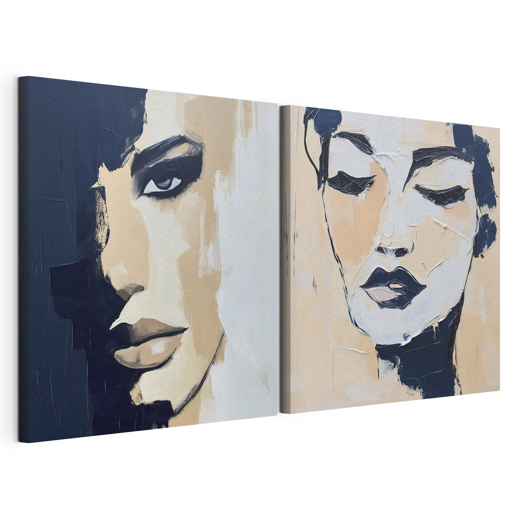 Painting of a woman's face