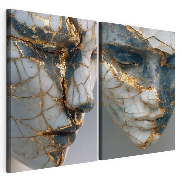 Tablou modular pe pânză Frumusețe imperfectă exprimată artistic