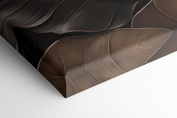 Flowing leaves in earthy tones
