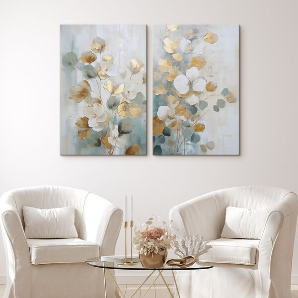 - Elegant floral composition with soft hues