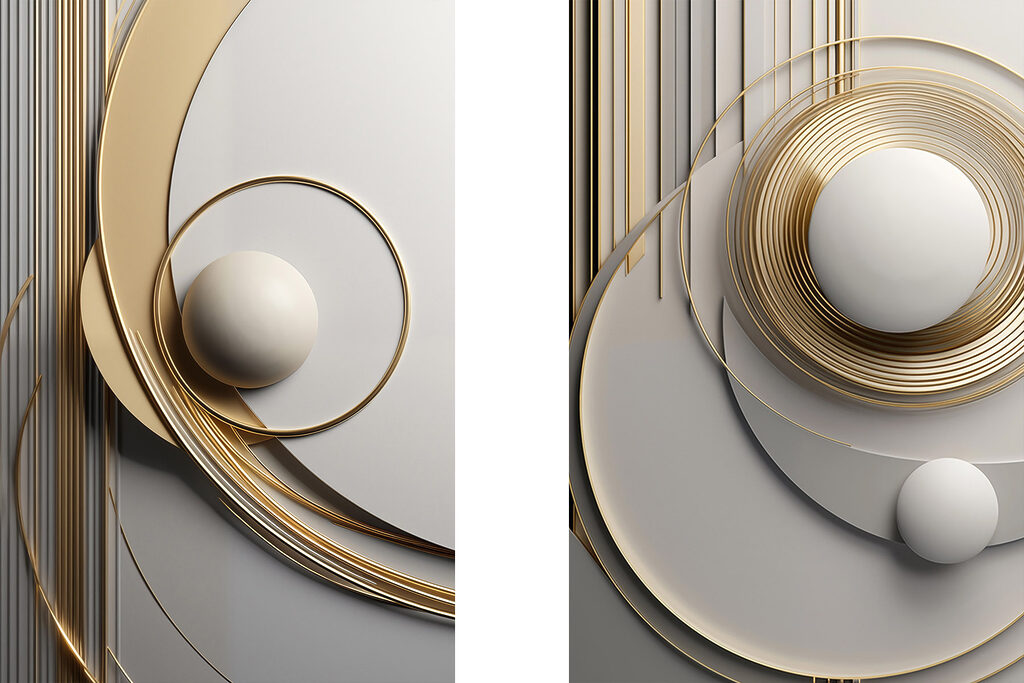 Elegant curves and spheres in harmony