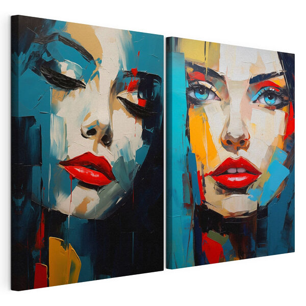 Collage of a woman's face
