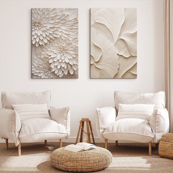 Collage of white flowers