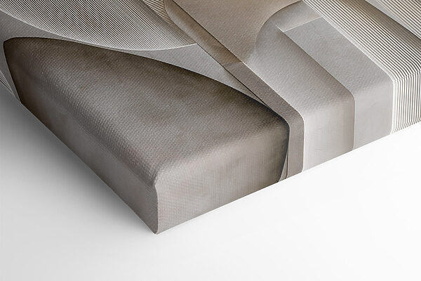 Abstract curves in soft neutral tones