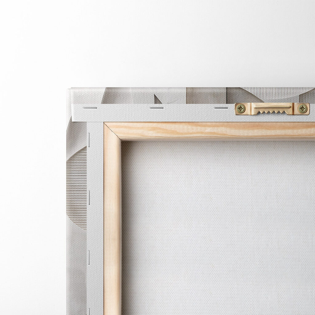 Abstract curves in soft neutral tones
