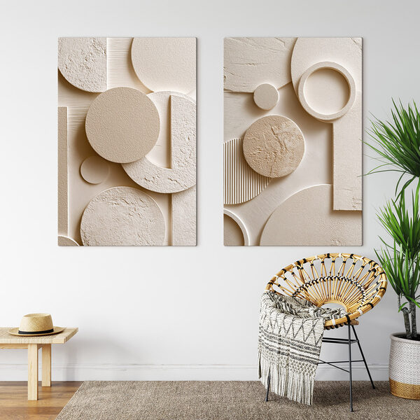 Collage of different shapes