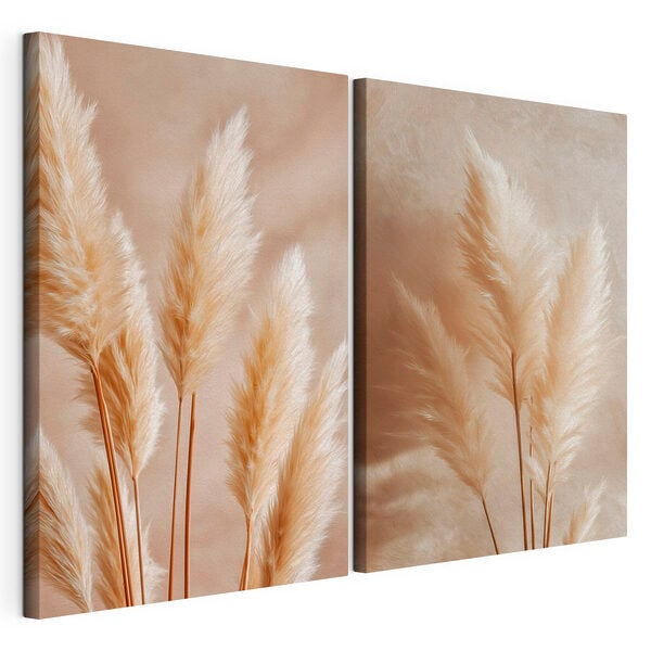 Tablou modular pe pânză Plante delicate, cu frunze subțiri ca penele, în armonie