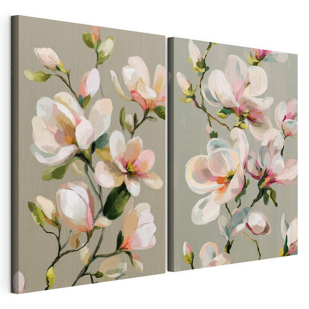 Delicate blooms embracing soft hues